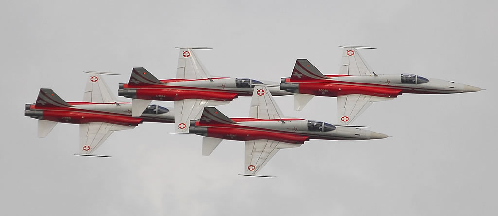 Patrouille Suisse Swiss demonstration team team flying in formation Patrouille Suisse Swiss demonstration team team flying in formation